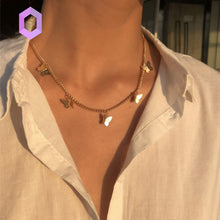 Charger l'image dans la galerie, Collier Papillons Dorés
